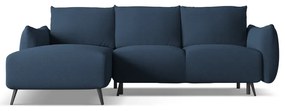 Divano angolare blu (con penisola a sinistra) Malie – Makamii