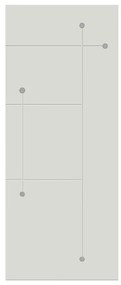Pannello per porta d'ingresso P326 pellicolato pvc bianco L 92 x H 210.5 cm, Sp 6 mm apertura sinistra