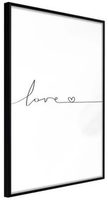 Poster  Love Pulse  Cornice Quadri Cornice nera, Larghezza x Altezza Home decor 30x45