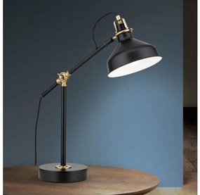 Orion LA 4-1222/1 - Lampada da tavolo SCHILLER 1xE27/40W/230V nero/bronzo