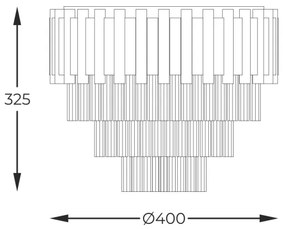 Zuma Line 20149CM - Plafoniera PRIMA 4xE14/40W/230V oro