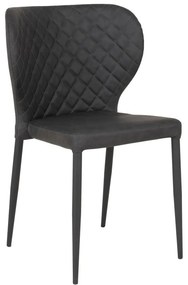 Sedie da pranzo grigio scuro in set di 4 Pisa - House Nordic