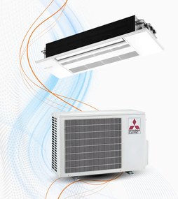 Climatizzatore Mitsubishi MLZ-KP Cassetta a 1 Via Mono Inverter R-32 WiFi, 9.000