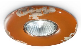 Spot Vintage Ceramica Arancio 1 Luce Gu10 11Cm
