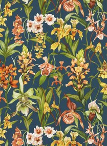 Harlequin Carta da parati Kalina - Midnight/ Baked Terracotta/ Nectar