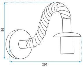 Lampada da parete APP1466-1W