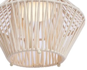 Lampada da tavolo bohémien beige con LED dimmerabile a 3 livelli IP54 ricaricabile a energia solare - Duco