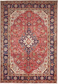 Tabriz Tappeto 300 x 200 Rosso (Iran) Annodato A Mano