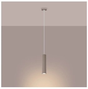 Lampadario grigio tortora in metallo Gleam – Sollux