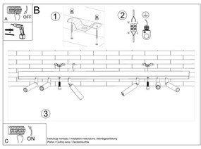 Faretto EYETECH 6xG9/12W/230V nero