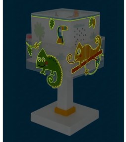 Dalber 63311N - Lampada da comodino LED per bambini HAPPY JUNGLE 1xG4/4W/230V multicolore