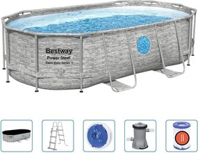 Set Piscina Power Steel 427x250x100 cm Bestway