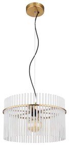 Globo 15698HM - Lampadario a sospensione con filo GORLEY 1xE27/60W/230V diametro 40 cm oro