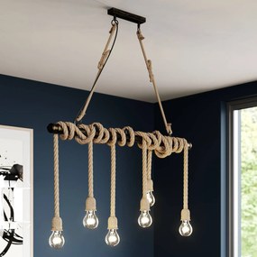 Lampada a sospensione Hajo Lindby, dimmerabile, Marrone / Ruggine, Soggiorno / Sala da pranzo, Metallo, Vintage, Lampada a sospensione
