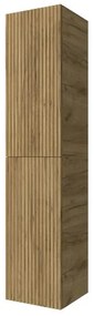 Colonna bagno sospesa 160cm in rovere africa a 2 ante Nara