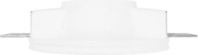 Portafaretto Rotondo Ø130x55mm GU10 in Gesso Pitturabile