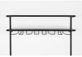 Portabottiglie in rattan nero 18x100 cm Guuji - White Label