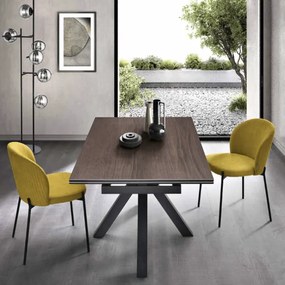 Tavolo cucina allungabile 240 cm piano grčs porcellanato Tek JACKY
