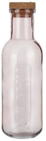 Bottiglia acqua rosa 1 L tappo sughero Aqualuxe
