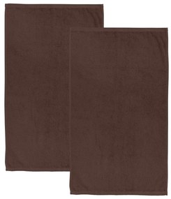 Set di asciugamani con asciugatura rapida e tipo terry marroni in cotone 2 pz 90x140 cm Quick Dry – Catherine Lansfield