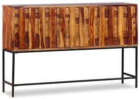Credenza in legno massello di sheesham 120x30x80 cm