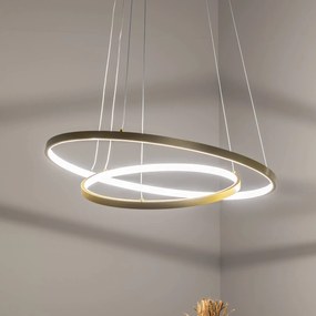 Eko-Light Lampada LED a sospensione HOOP, 51 W, Ø 60 cm, 4.000 K, oro