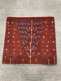 Gabbeh Tappeto persiano 40 x 40 Rosso (Iran) Annodato A Mano