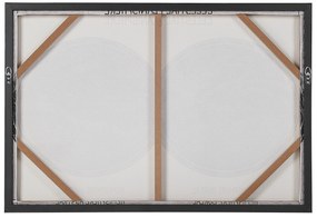 Quadro su tela con cornice blu 63 x 93 cm GRIZZANA Beliani