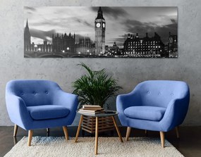 Quadro su tela – Big Ben a Londra in bianco e nero