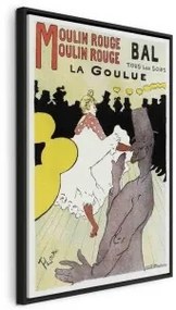 Quadro - Moulin Rouge - La Goulue In cornice nera di legno 60x90