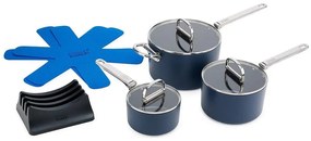 Pentole in set con coperchio incluso/con superficie in ceramica 3 pz adatte all'induzione Space – Joseph Joseph