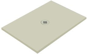 Piatto doccia in ceramica extra slim crema L 90 x L 90 cm
