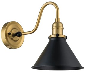 Elstead PV1-AB-MB - Lampada da parete PROVENCE 1xE27/60W/230V oro/nero