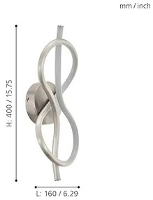 Eglo 97939 - Applique a LED NOVAFELTRIA LED/10W/230V