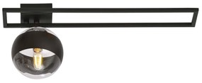 Plafoniera Moderna Andromeda Acciaio Nero 1 Luce E14 Ip20