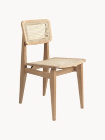 Sedia in legno di quercia con intreccio viennese C-Chair