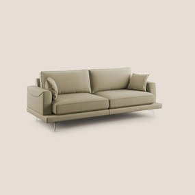 Dorian divano moderno in tessuto morbido antimacchia T05 cammello 218 cm