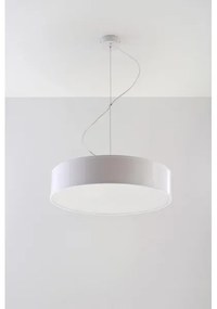 Lampadario a sospensione con filo ARENA 45 3xE27/60W/230V bianco