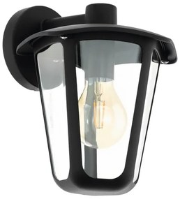 Eglo 98121 - Applique da esterno MONREALE 1xE27/60W/230V IP44 nero