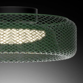 Plafoniera LED Milù Ø 40 cm nero IP20 bianco naturale NOVECENTO