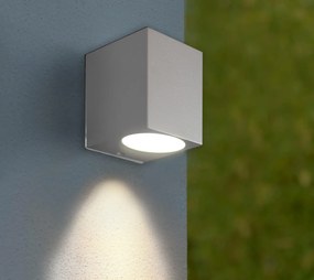 Applique Quadrata Monodirezionale IP65 - GU10 Grigio