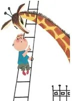KEK Amsterdam Carta da parati panoramica Giant Giraffe - Multicolor – 2.435m Breite