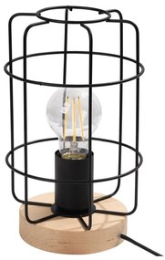 Sollux SL.1265 - Lampada da tavolo GOTTO 1xE27/15W/230V nero