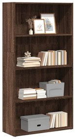 Libreria Rovere Marrone 80x30x152 Cm İn Legno Multistrato /