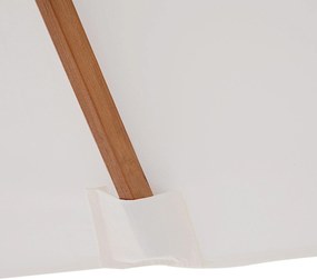 Ombrellone da Giardino 2x1,5 m Palo Ø38 mm in Legno Beige...