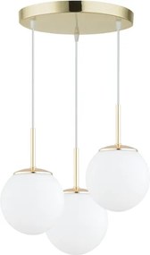 Brilagi - Lampadario sospeso con cavo MILO 3xE27/60W/230V dorato