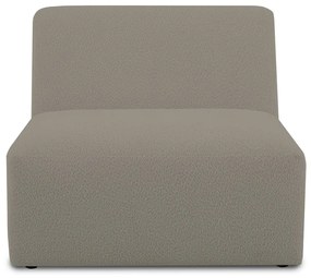 Modulo divano marrone chiaro in tessuto bouclé (parte centrale) Roxy - Scandic