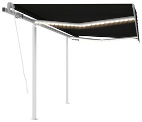 Tenda Automatica Con Sensore Vento E Led 3x2,5 M Antracite /