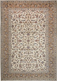 Kashan Tappeto persiano 260x370 Beige (Iran) Annodato A Mano