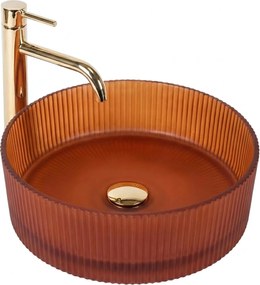 Lavabo da appoggio Rea Suri Brown